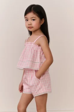 Little Girls Georgie Gingham Shorts