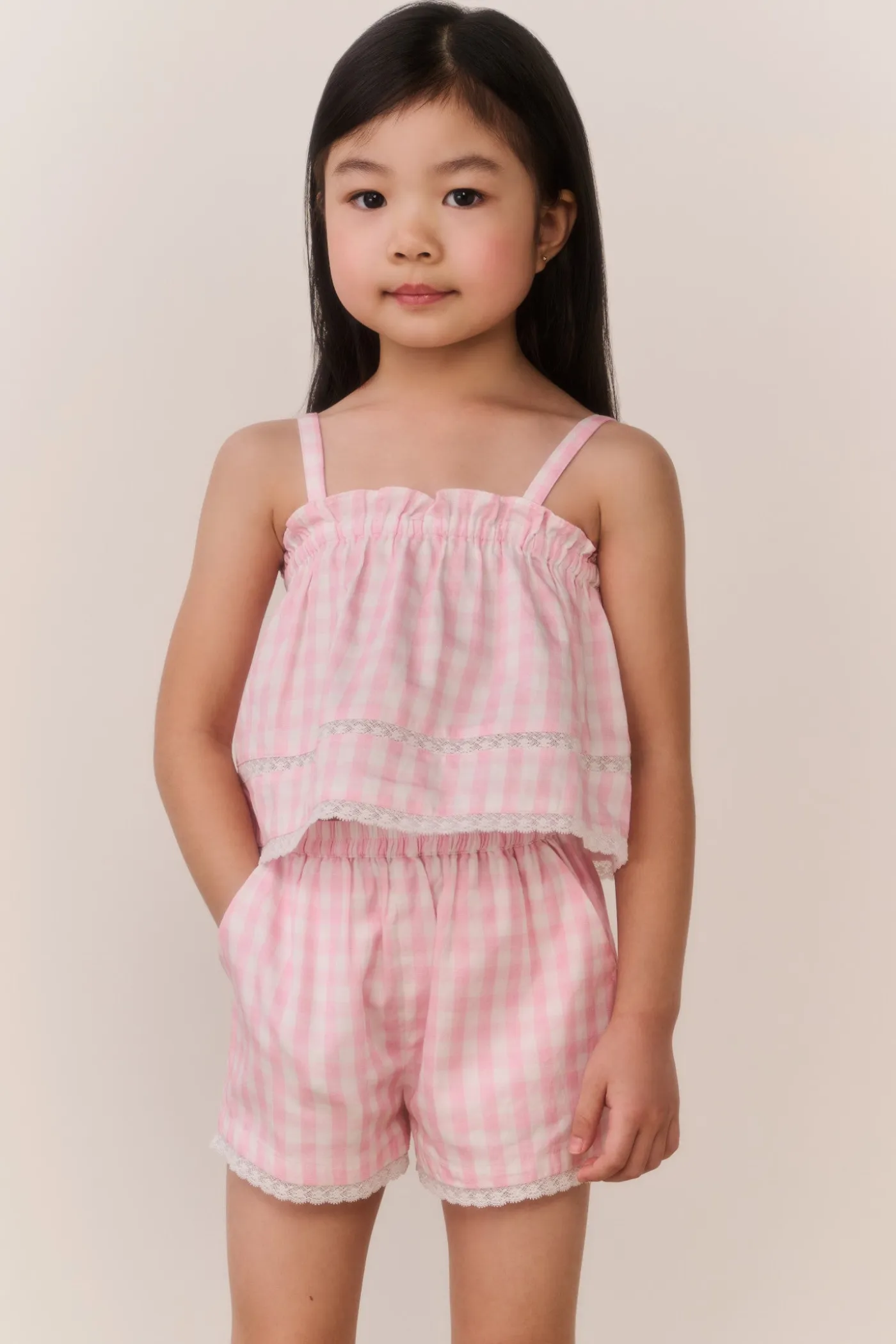 Little Girls Georgie Gingham Shorts