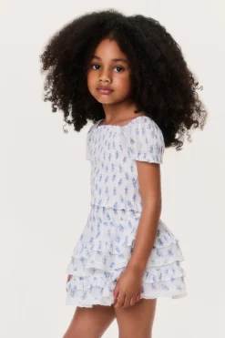 Little Girls Indigo Cloud Billie Skirt