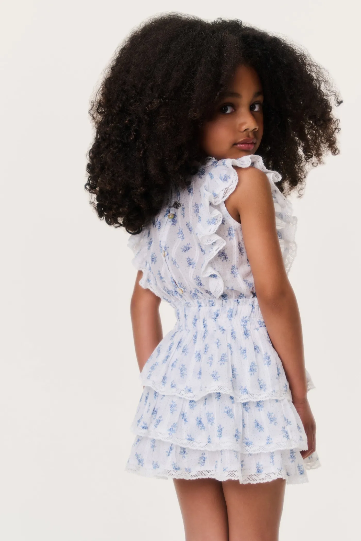 Little Girls Indigo Cloud Decker Dress