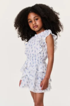 Little Girls Indigo Cloud Decker Dress