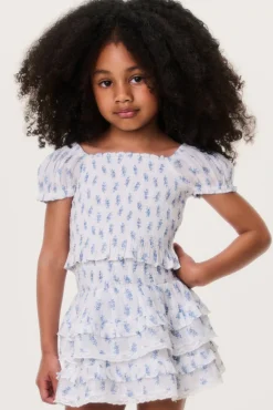 Little Girls Indigo Cloud Fabielle Top