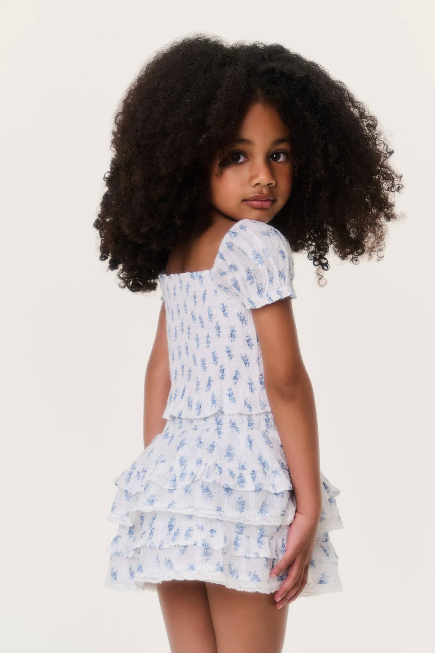 Little Girls Indigo Cloud Fabielle Top