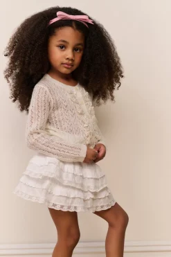 Little Girls Kena Alpaca-Wool Cardigan