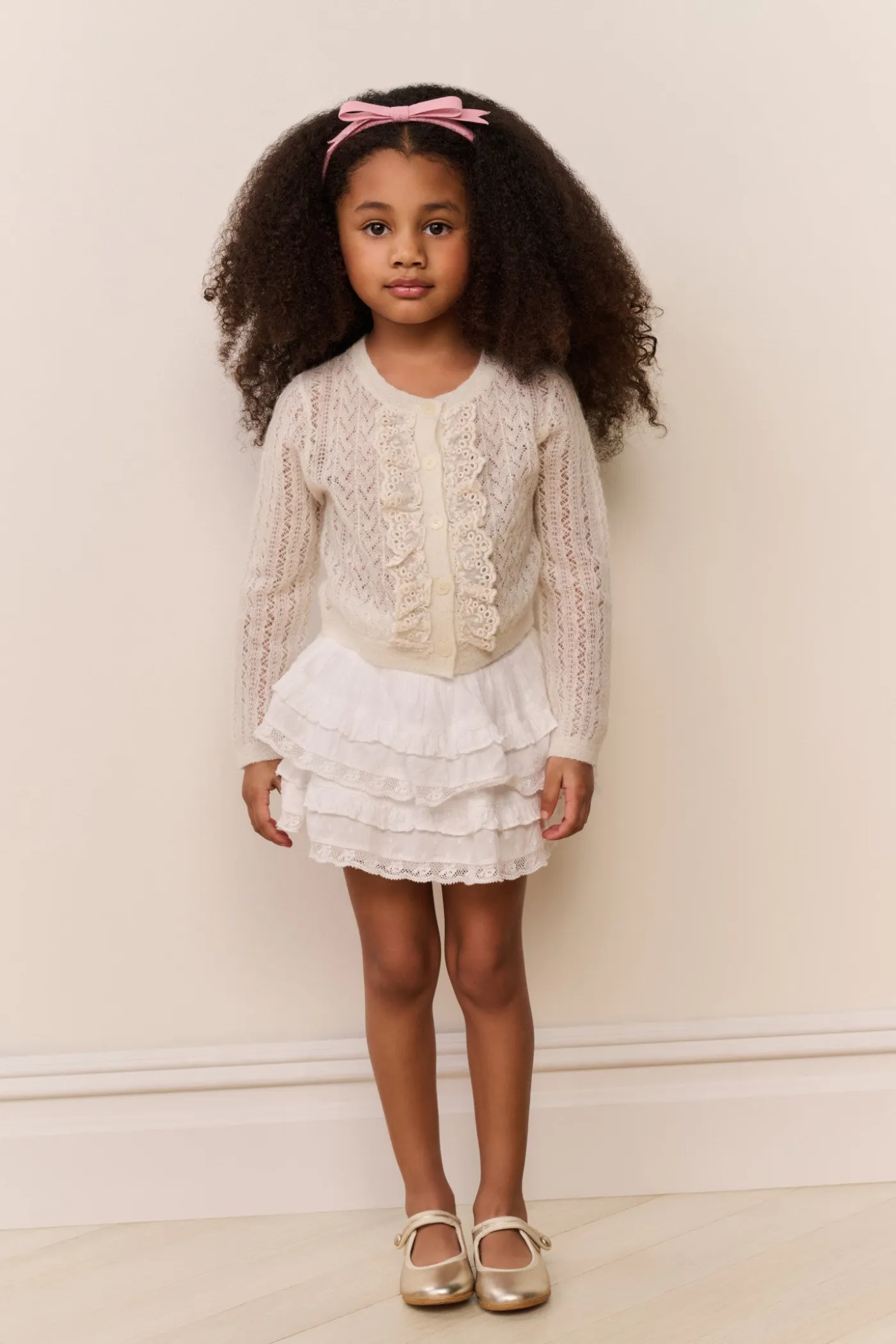 Little Girls Kena Alpaca-Wool Cardigan