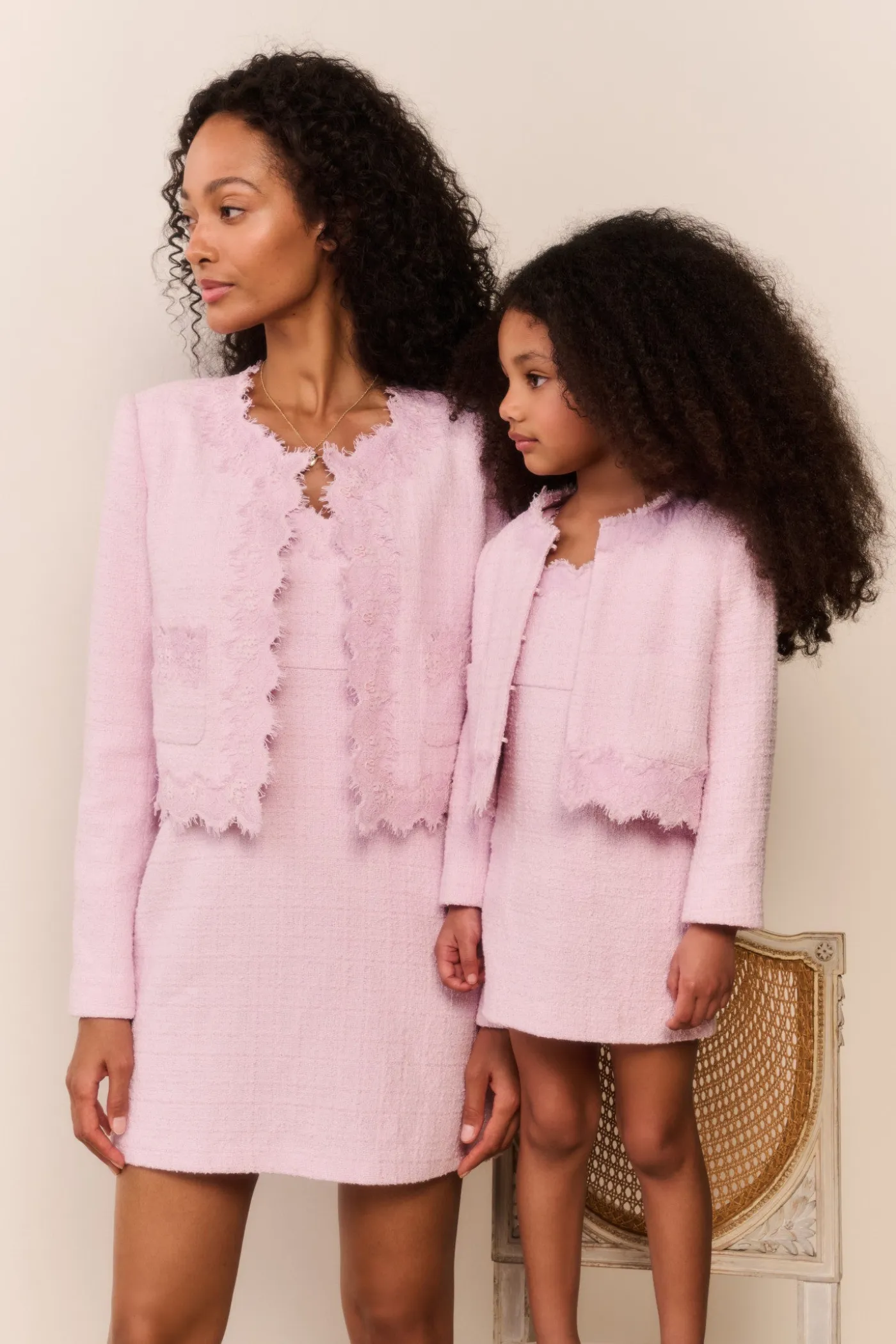 Little Girls Lace Tweed Erina Jacket