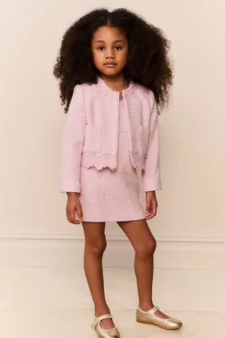 Little Girls Lace Tweed Erina Jacket