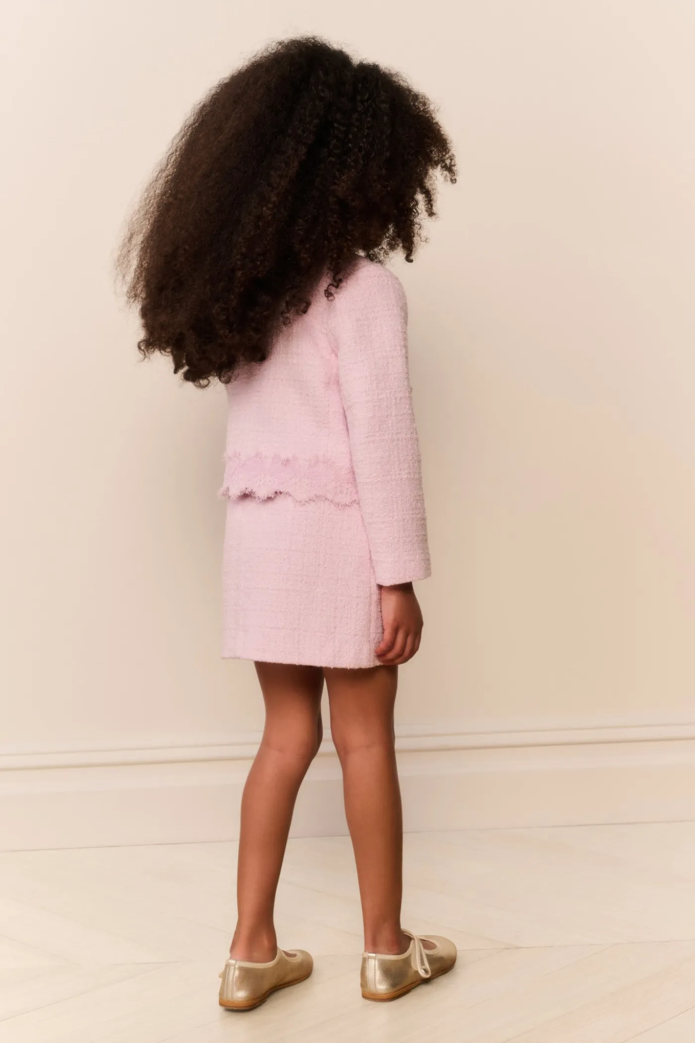 Little Girls Lace Tweed Erina Jacket
