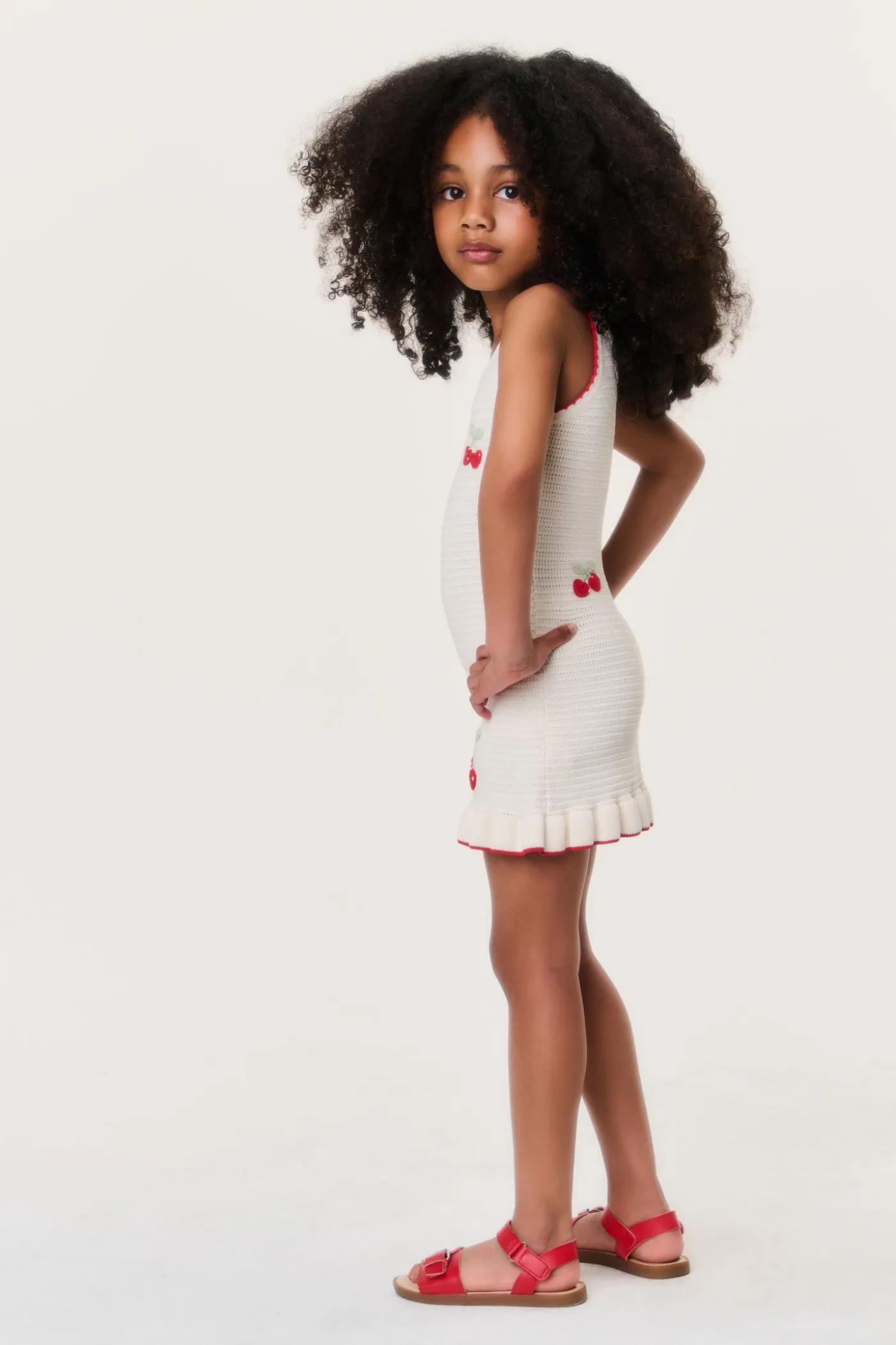 Little Girls Ottie Cherry Dress