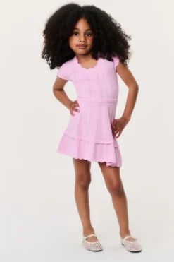Little Girls Stretch Pointelle Jovie Dress