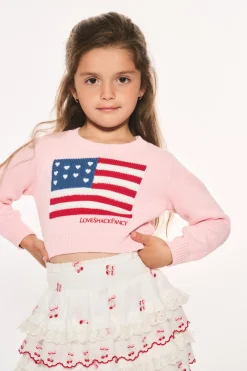 Little Girls Viennetta Heritage Flag Pullover