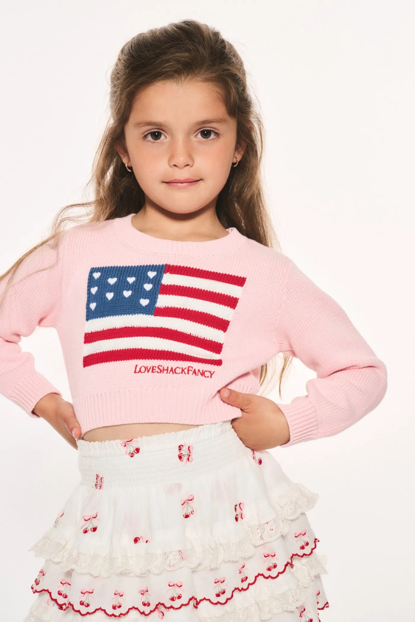 Little Girls Viennetta Heritage Flag Pullover