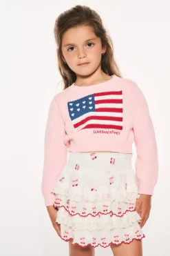 Little Girls Viennetta Heritage Flag Pullover