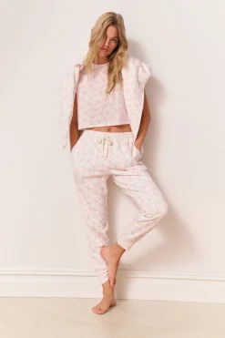Lolana Floral Cotton Sweatpants