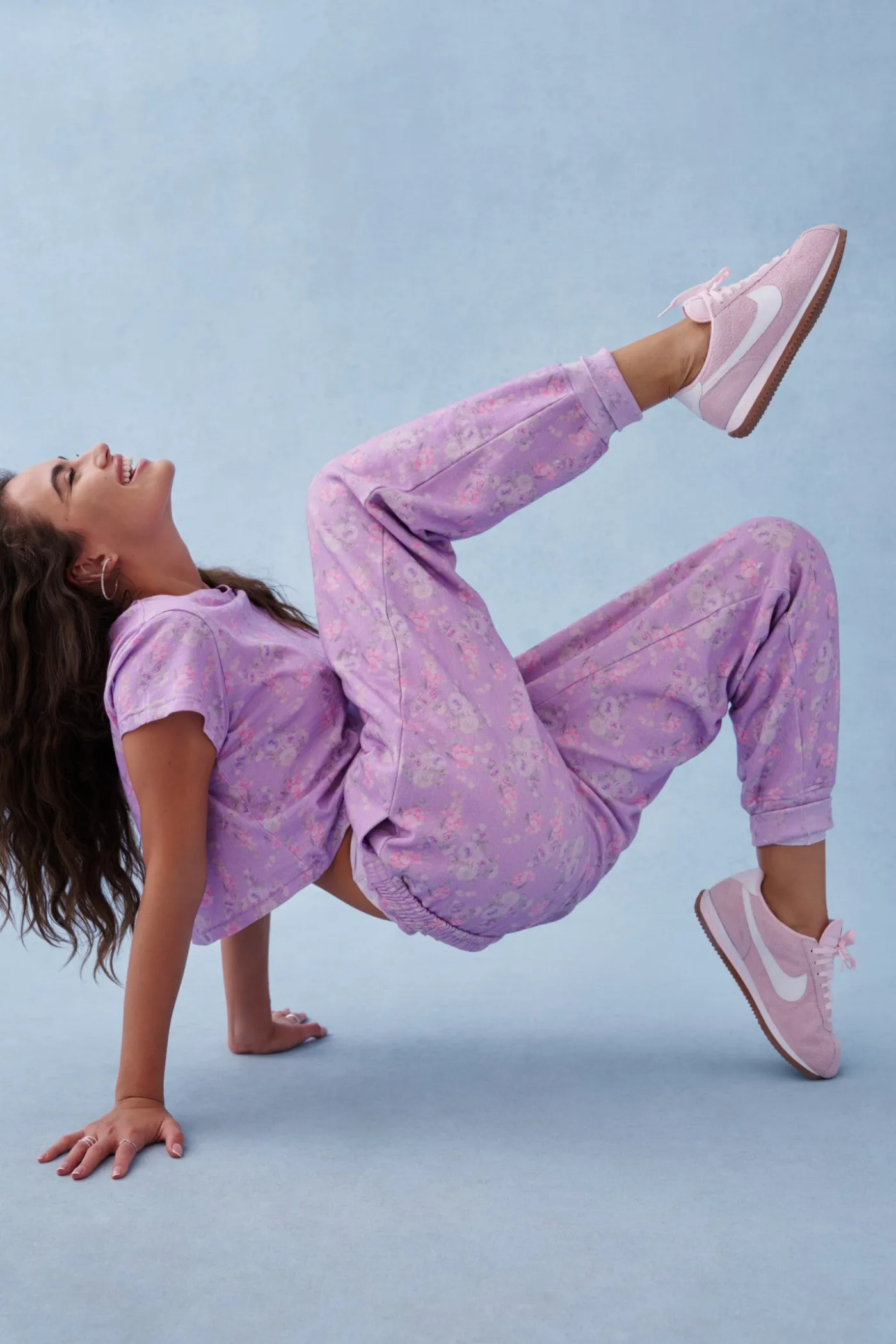 Lolana Floral Cotton Sweatpants
