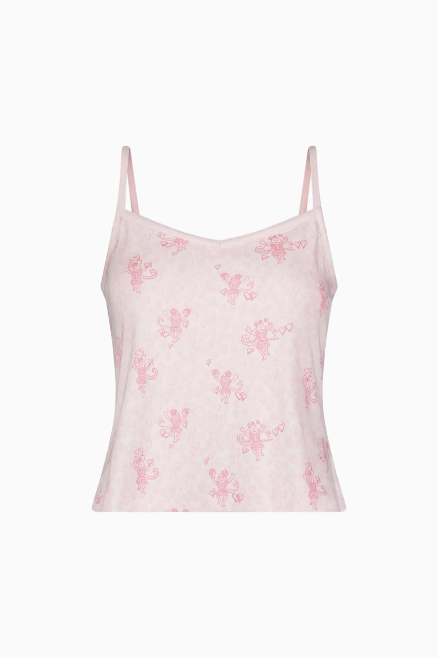 LoveShackFancy x Roller Rabbit Hearts Cami And Boxer Set