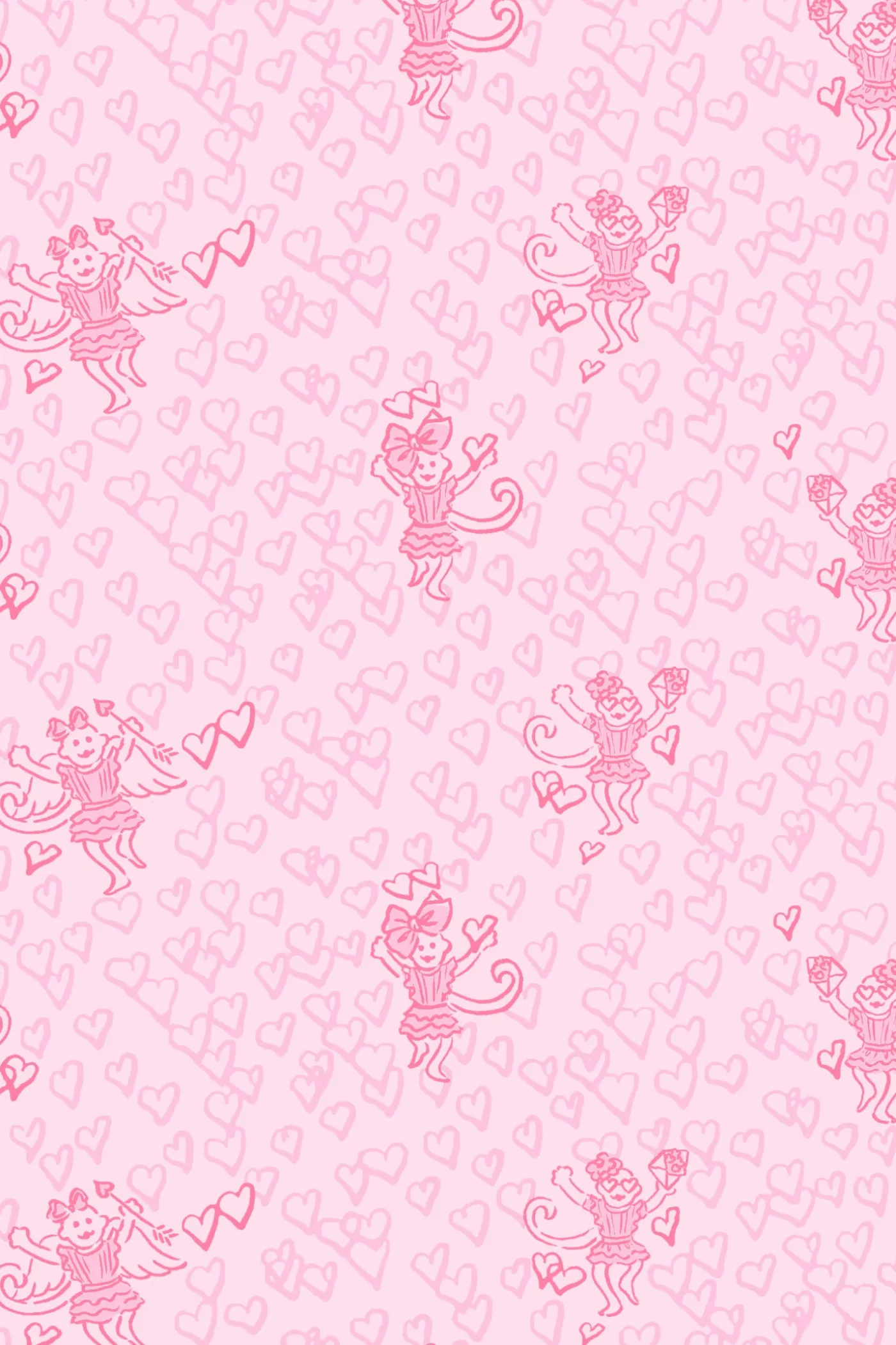 LoveShackFancy x Roller Rabbit Hearts Cami And Boxer Set