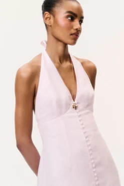 Lovis Linen Halter Maxi Dress