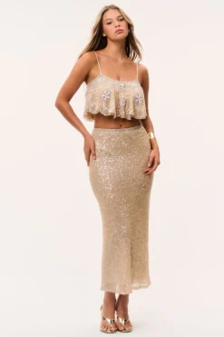 Lyndy Sequin Maxi Skirt
