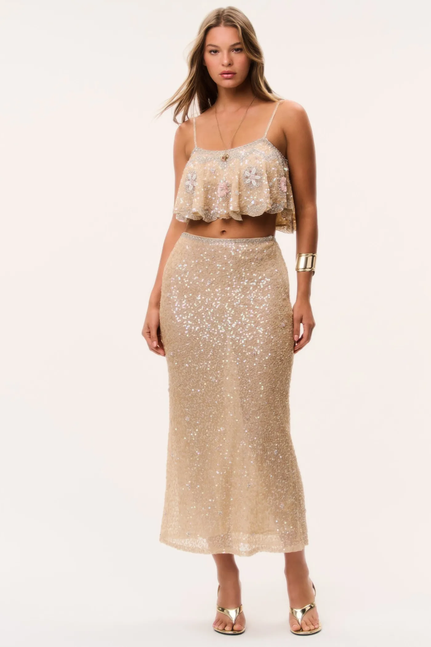 Lyndy Sequin Maxi Skirt