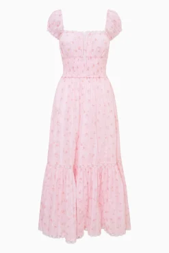Lyssara Floral Cotton Maxi Dress