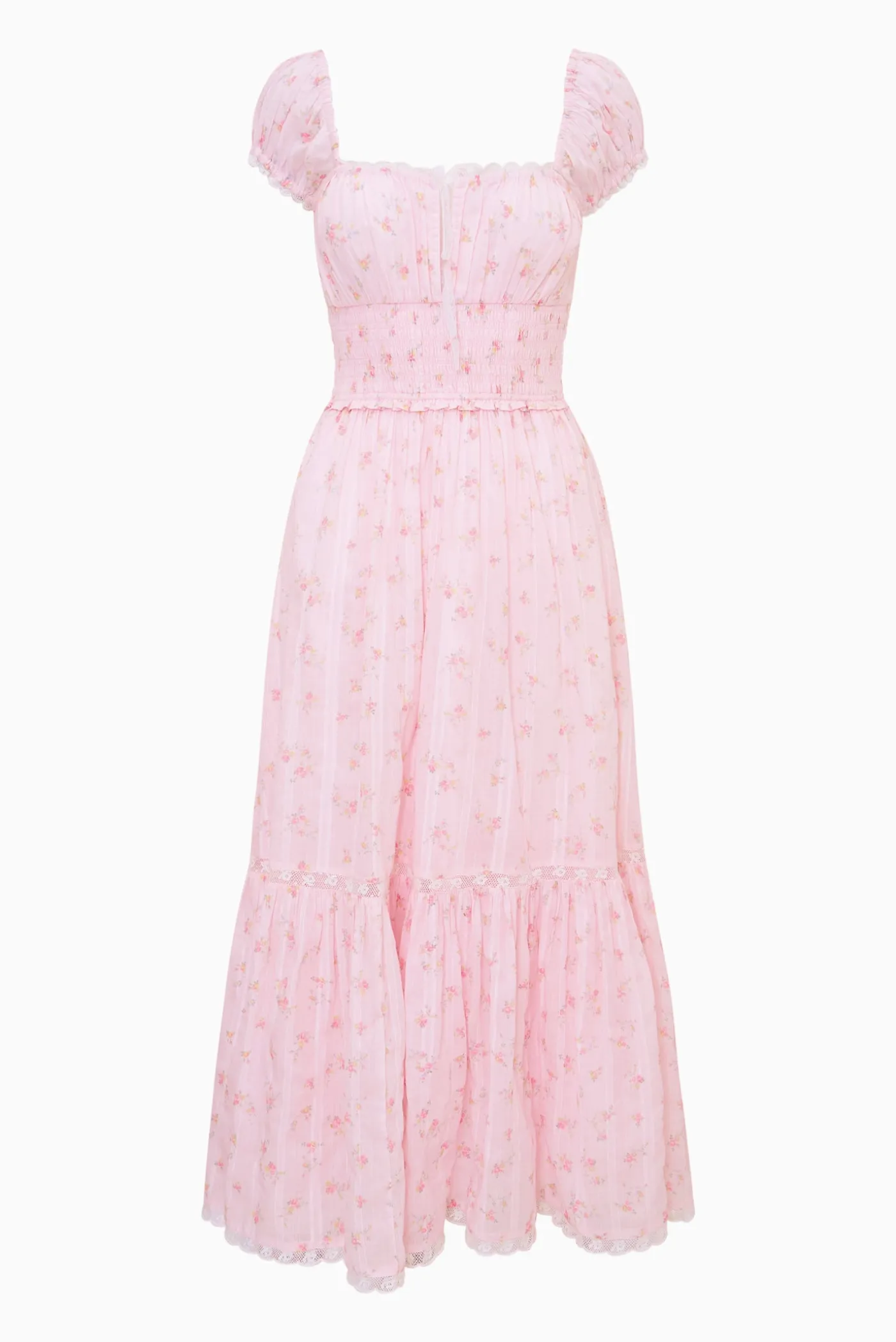 Lyssara Floral Cotton Maxi Dress