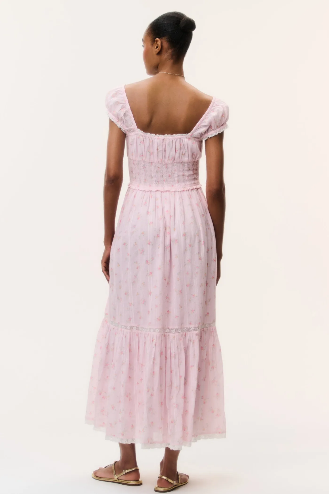 Lyssara Floral Cotton Maxi Dress