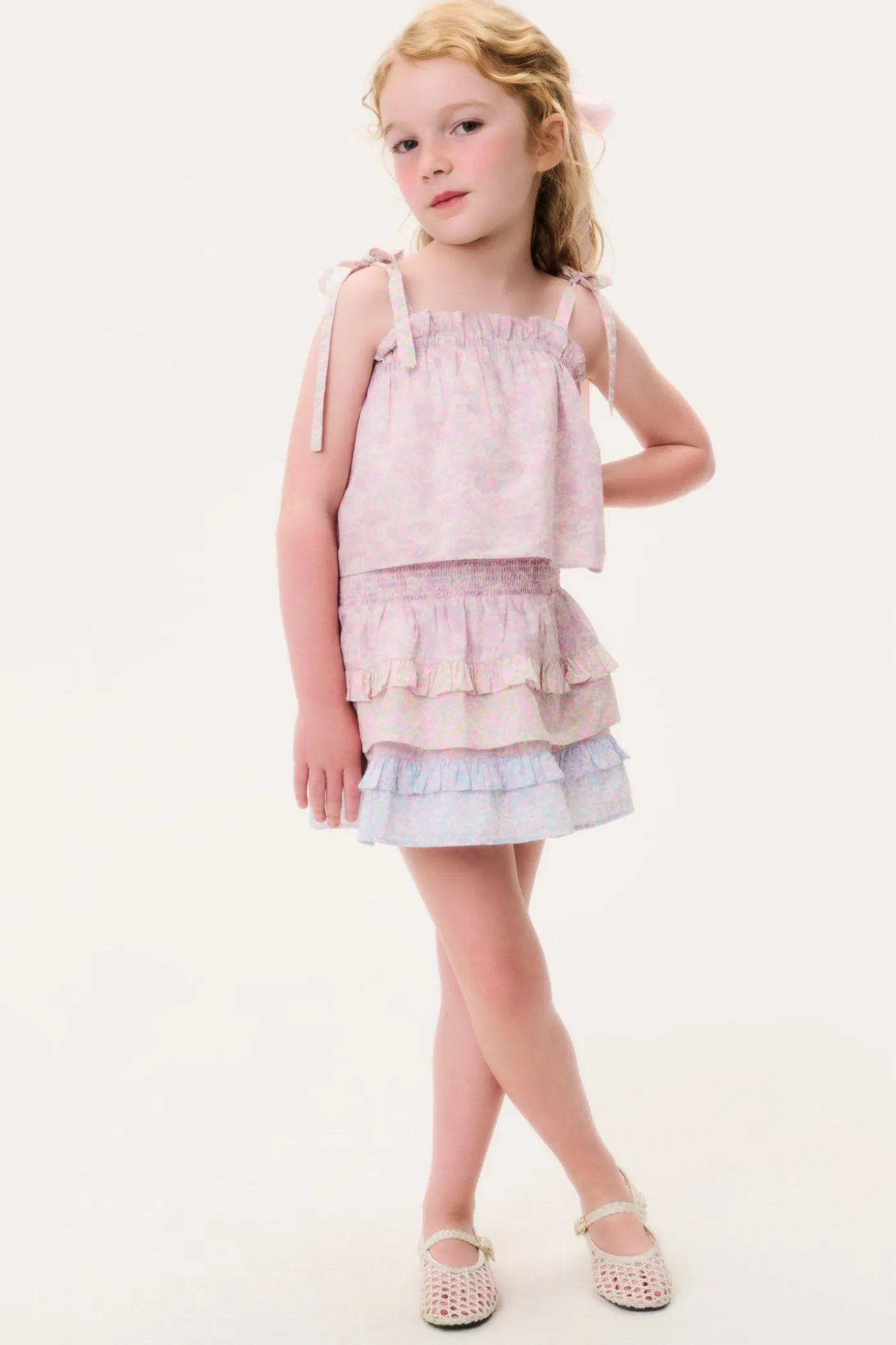 Made With Liberty Fabrics Little Girls Fiorella Top