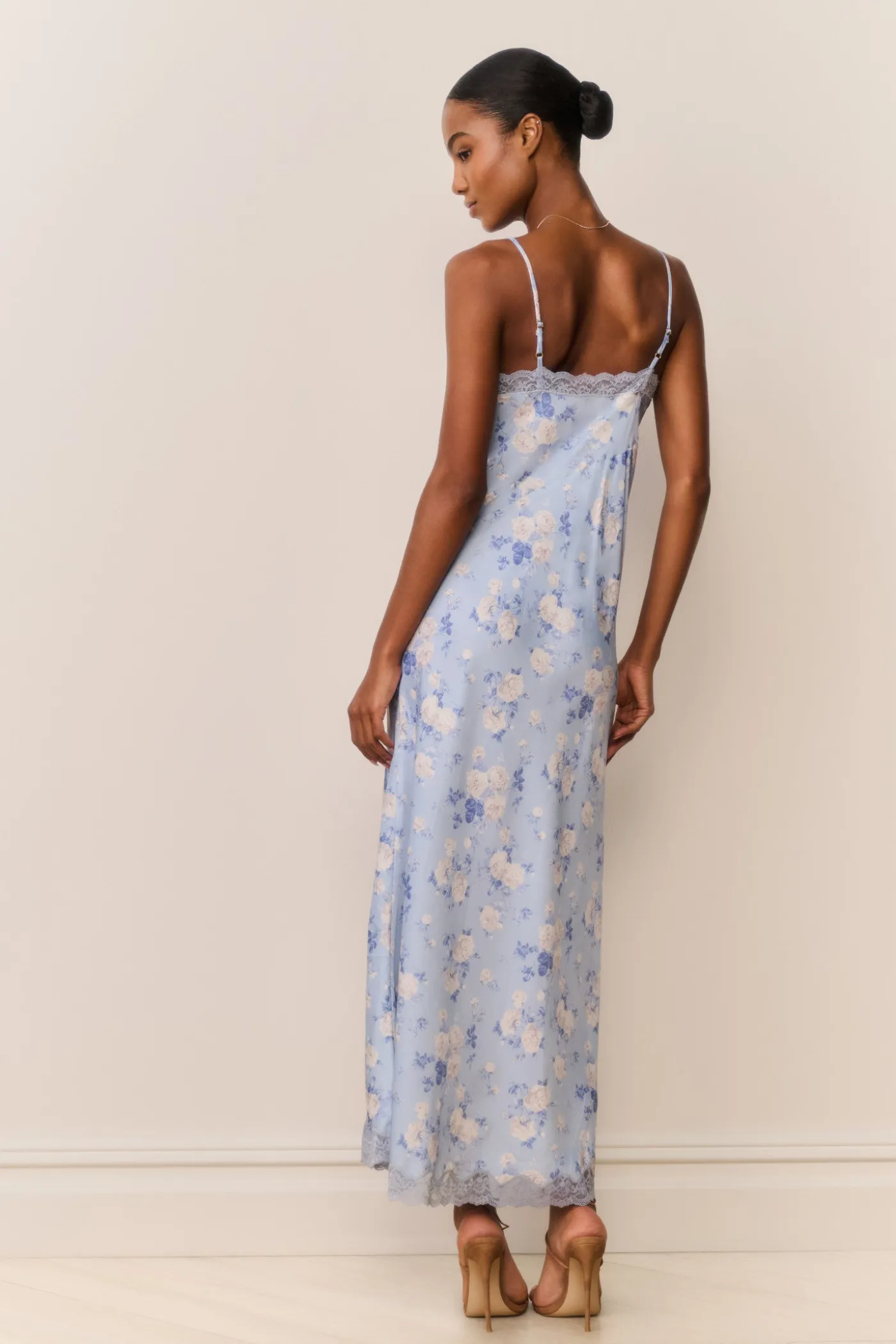 Manuela Heirloom Print Maxi Slip Dress