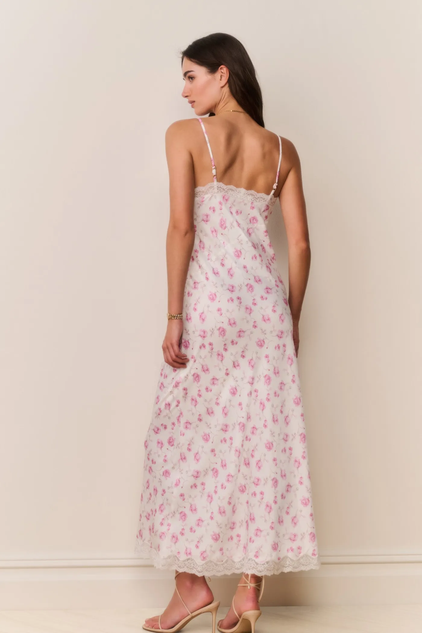 Manuela Heirloom Print Maxi Slip Dress