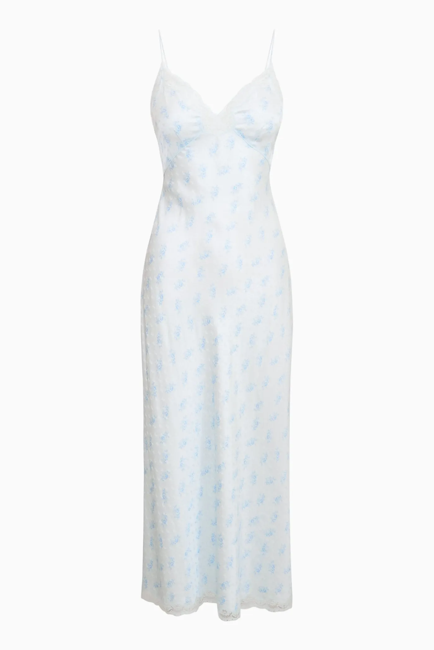 Manuela Silk-Blend Maxi Slip Dress