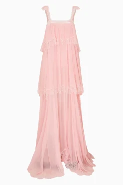 Maralee Silk Chiffon Maxi Dress
