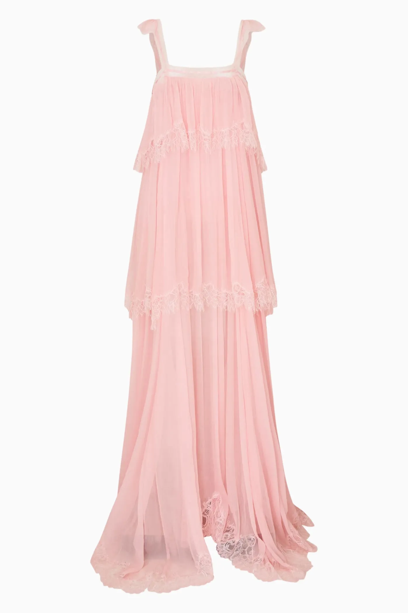 Maralee Silk Chiffon Maxi Dress