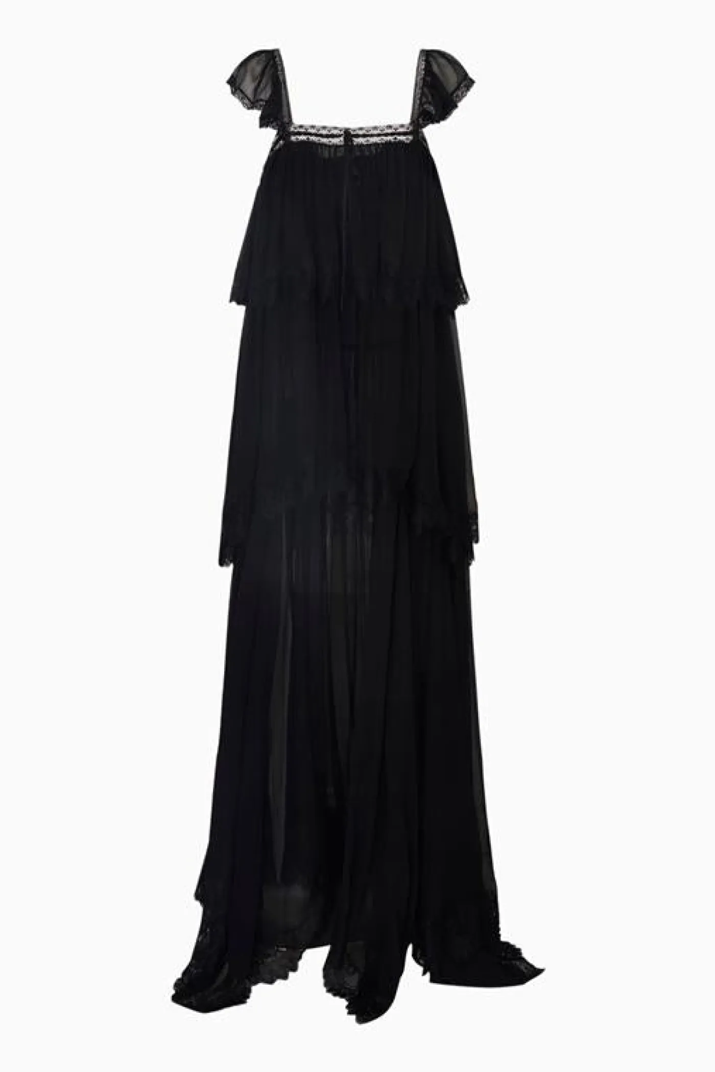 Maralee Silk Chiffon Maxi Dress