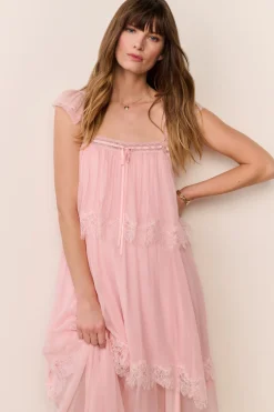 Maralee Silk Chiffon Maxi Dress