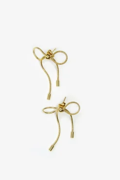 Marland Backus Gold Bow Earrings