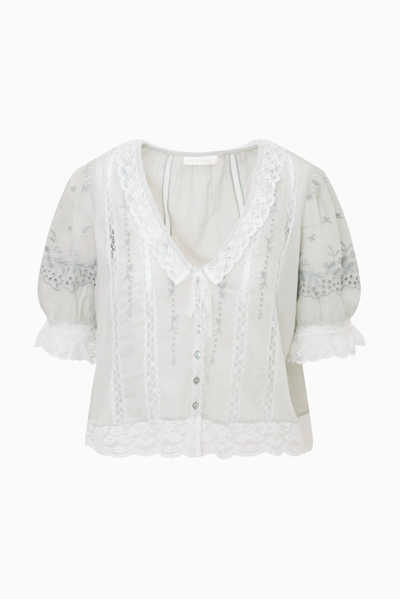 Maurelle Cotton Lace Blouse