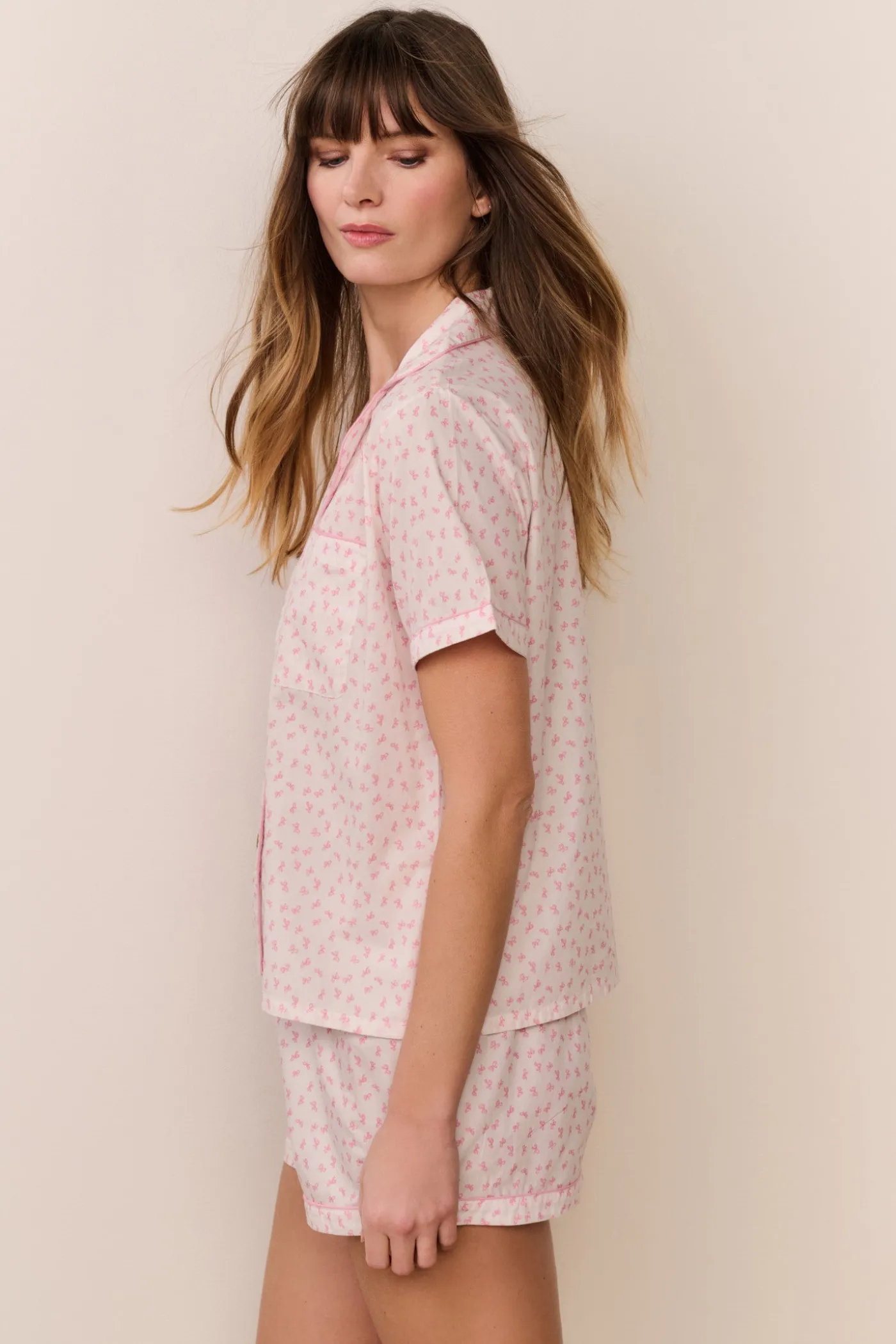 Midnight Haze Polo PJ Short Set