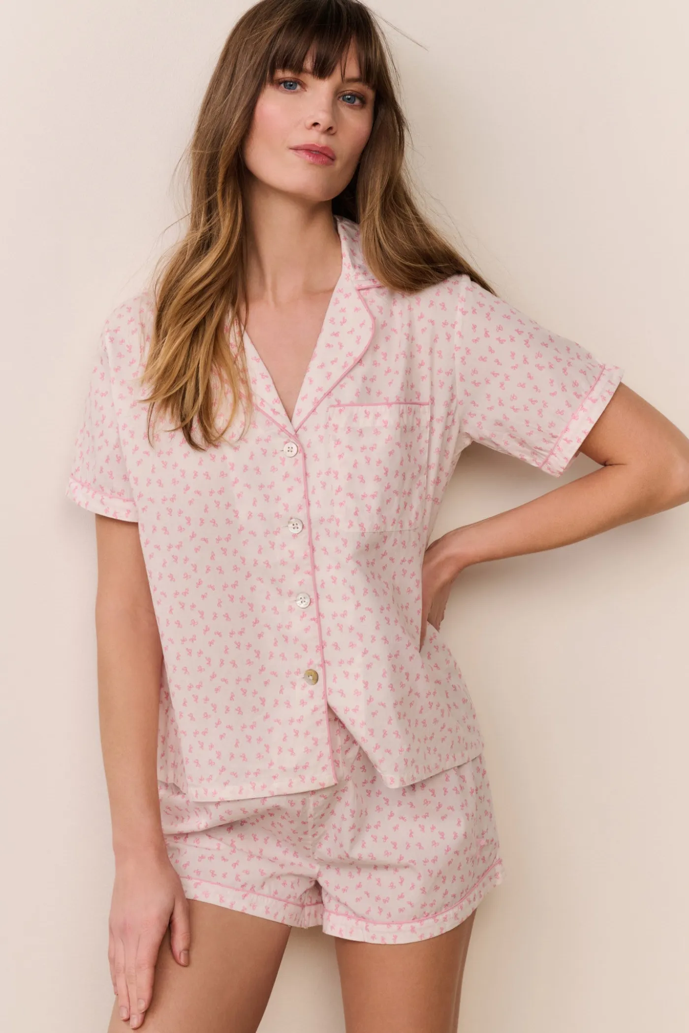 Midnight Haze Polo PJ Short Set