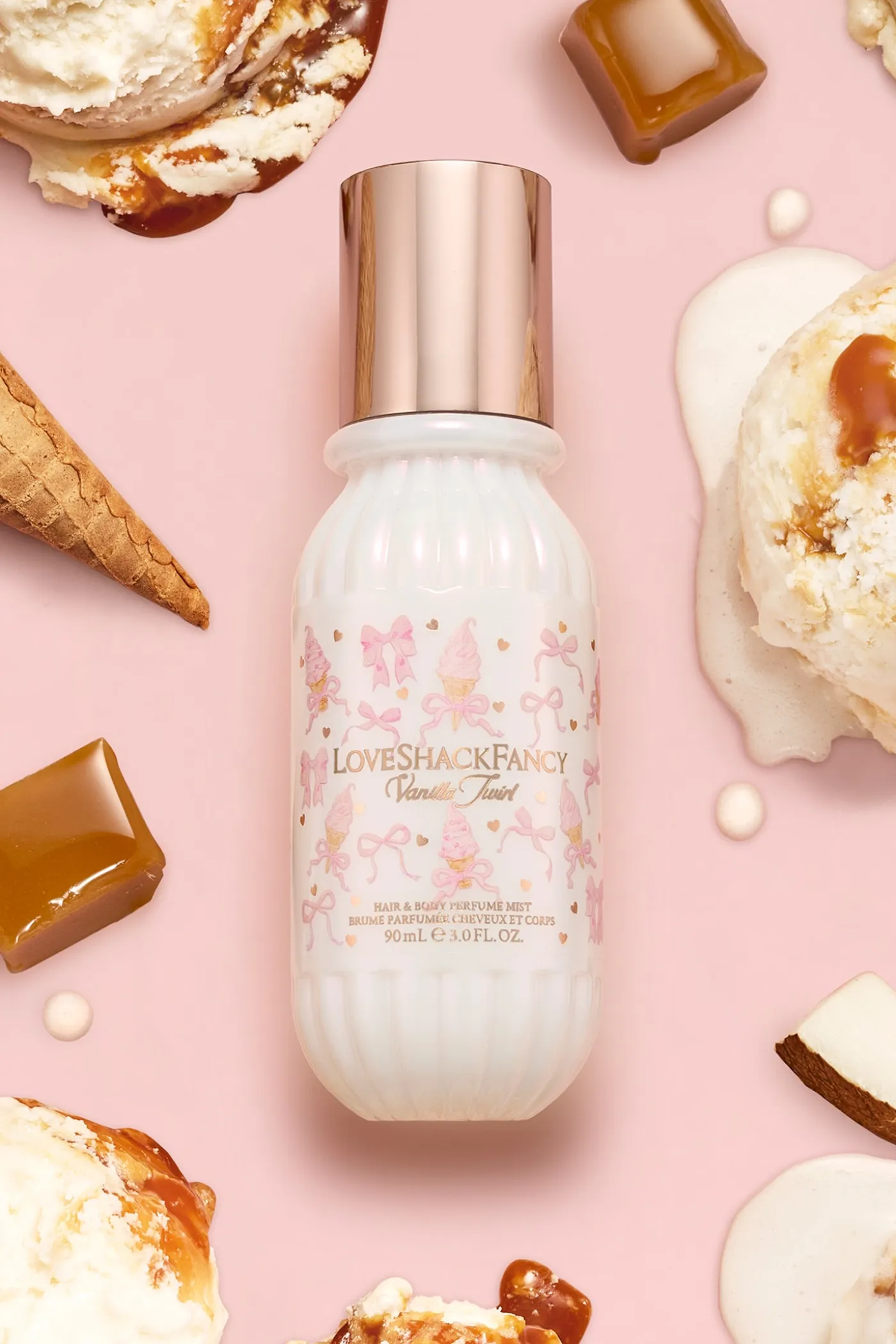 Mini Vanilla Twirl Hair & Body Perfume Mist with Vanilla Mousse and Salted Caramel