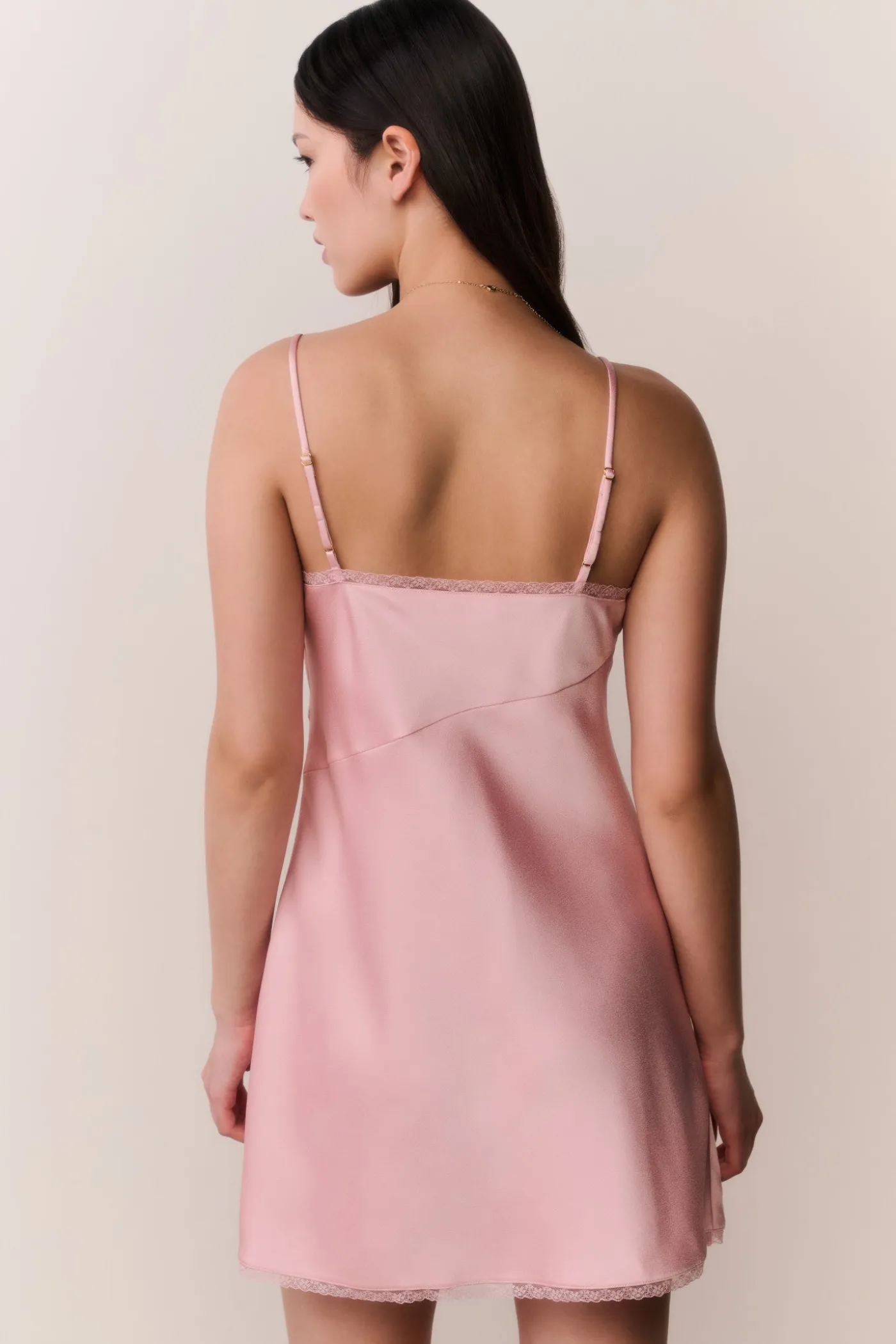 Mirelis Lace Bow Crepe Mini Dress
