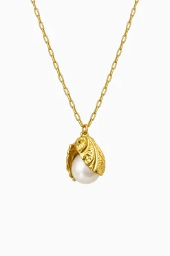 Miss Ellie Pearly Clam Shell Necklace