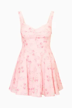 Nabi Linen Floral Mini Dress