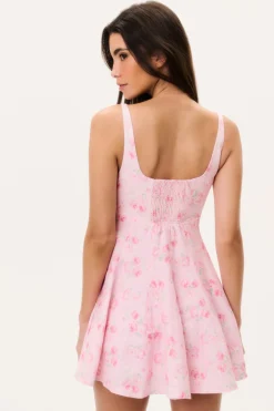 Nabi Linen Floral Mini Dress
