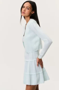 Nadiya Stretch Pointelle Cardigan