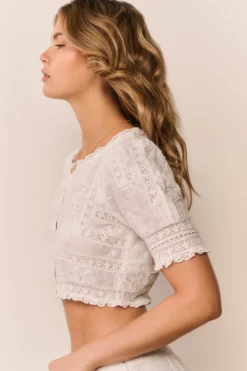 Nerissa Cotton Victorian Crop Top