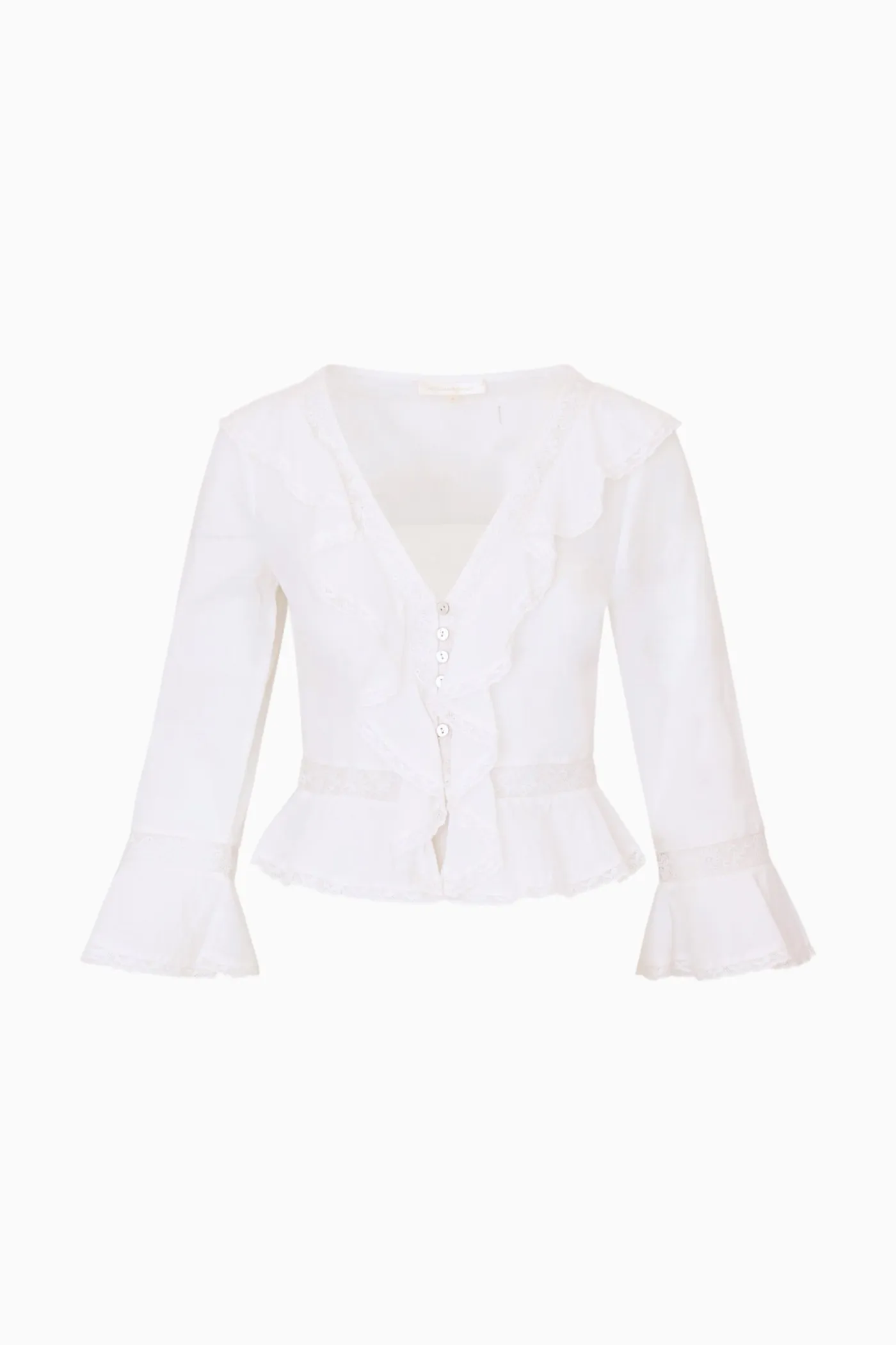 Olenna Cotton Victorian Ruffle Top