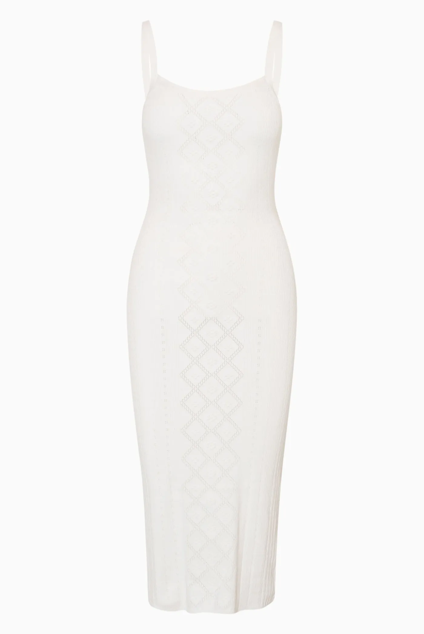 Opalina Cotton Pointelle Midi Dress