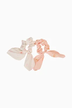 Peaches and Cream Scrunchie Set