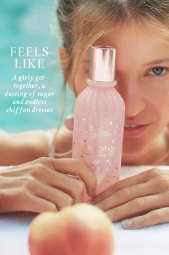 Peach Pom Pom Hair & Body Perfume Mist with Candied Peach and Crystallized Sugar